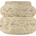 thumbnail image 4 of Deco 79 Vase en Herbe de Mer Fait Main avec Forme de Bulle Abstraite, 10 Pouces x 10 Pouces x 14 Pouces, Beige, 4 of 8