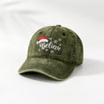 thumbnail image 4 of Baseball Caps For Unisex Vintage Washed Soft Crown Christmas Hat Believe Snowflake Santa Embroidery Sun Shading Headwear, 4 of 6