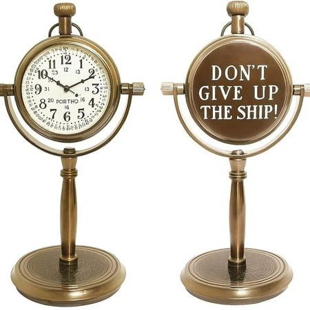Engraved Bronze Office Clock Custom 19th Anniversary Desk Clock – Traditional 8-Year Wedding Gift for Husband & Wife, Antique Wedding Keepsake, Unique Spouse Anniversary Present