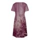 thumbnail image 5 of Vestido Corto de Verano Moda Gradiente Corto de Manga en V Cuello Vestido Casual, Poliéster Ligero de Verano, Lavado de Manos, 5 of 8