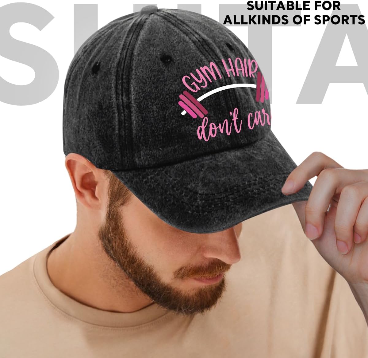 Humor Saying Adjustable Washed Cotton Baseball Cap, Funny 