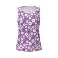 thumbnail image 4 of Lsque Daisies Flowers Printed Workout Tank Tops for Women, Athletic Sports Tank Tops, Compression Sleeveless Dry Fit Shirts,Sleeveless Yoga Shirt-Large, 4 of 9