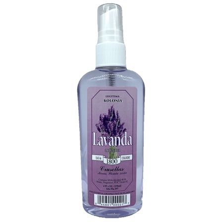 Crusellas Legitima Kolonia 1800 Lavender (Lavanda) Cologne Pump Spray 4 Fl. Oz.