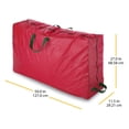 thumbnail image 2 of Whitmor Rolling Christmas Tree Bag Extra-Large to Fit up to 9-ft Tree - 50" x 11.5" x 27"-Red, For Holiday, 2 of 7