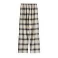 thumbnail image 2 of vdgthytj Womens Plus Size Pajama Pants Plaid Casual Soft Elastic Waist Sleep Bottoms Trousers Loungewear, 2 of 3