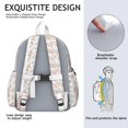 thumbnail image 5 of Boho Bohemia Rainbow Backpack for School,Cute School Bag,Schoolbag with Adjustable Shoulder Straps & Padded Back,13.4"x11"x4.7", 5 of 6