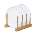 thumbnail image 4 of High-quality Solid Wood Bamboo Plate Racks Multipurpose Shelves Plate Shelves Drainboard Kitchen Pot Lid Holder Dish Drain Dish Rack, 4 of 8