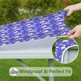 thumbnail image 6 of Blue Unicorn Rainbow Pattern Square Fitted Tablecloth with Elastic Edge,Square Table Cover,Washable Elastic Table Cover for Home Kitchen Party Decor 36"x36", 6 of 6