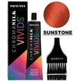 thumbnail image 3 of Pravana ChromaSilk VIVIDS CRYSTALS Hair Color Shades with Silk & Keratin Amino Acids Dye (with Sleek Brush) Haircolor Crystal (Sunstone), 3 of 3