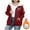A_ Red, variant on Olyvenn Womens Zip Up Hoodies 2025 Casual Oversized Fleece Jacket Football Print Y2K Hoodie Winter Sherpa Lined Jacket Warm Coats Pockets Black XL