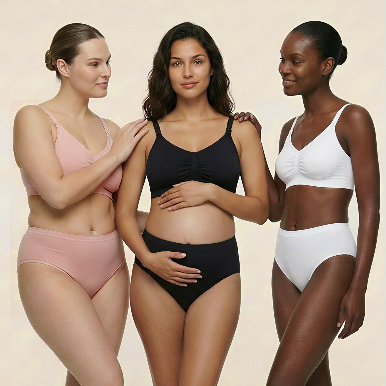 Under Control Seamless Wireless Maternity Nursing Bra 4-Pack S Size