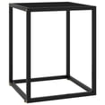 thumbnail image 1 of vidaXL Coffee Table Black with Black Glass 40x40x50 cm, 1 of 4