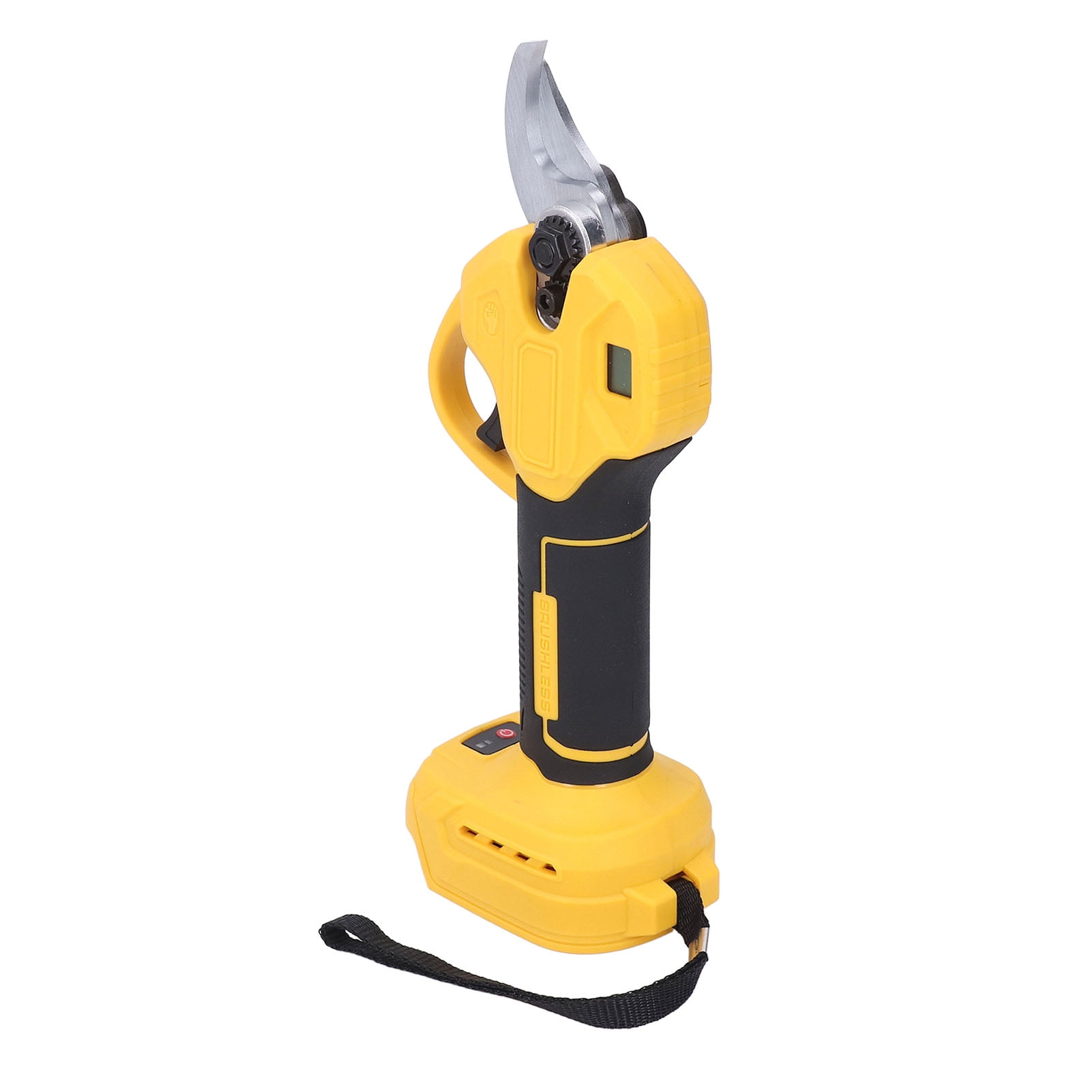 LCD Display Electric Pruning Shears, High Carbon Steel Ergonomic Versatile Incisive Electric Pruning Shears  for Gardening