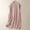 Pink, variant on Womens Summer Dress Oversized Solid Color Crew Neck Mid-Length Dress Quick Dry Slim Fit Short Sleeve Dresses