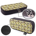 thumbnail image 4 of Lsque Lilies Flowers Printed Big Capacity PU Leather Pencil Case Large Pencil Pouch Stationery Pen Bag Pencil Holder for Teen, 4 of 6