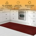 thumbnail image 6 of Semfri Runner Rugs 2 x 8 ft Carpet Runner Striped Rug Area Rugs for Aisle Hallway Balcony Garage Entryway Stair Red, 6 of 7