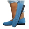 thumbnail image 6 of YLYL Women's Knit Ballet Flat Shoes Round Toe Comfortable Casual Slip on Business Work Dress Shoes, 6 of 9