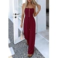 thumbnail image 7 of PRETTYGARDEN Jumpsuits for Women Dressy Summer Sleeveless Travel One Piece Outfits Spring Casual Wide Leg Pants Rompers, 7 of 7