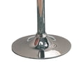thumbnail image 4 of Benzara Contemporary Backless Seat Bar Stool, White ,Set of 2-Color:Chrome & White, 4 of 5