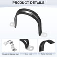 thumbnail image 2 of Uxcell 6 Pack Cable Clamps 3.5" 304 Stainless Steel Rubber U Shape for Tube, 2 of 7