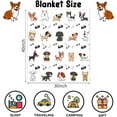 thumbnail image 2 of Cute Cartoon Blanket with Dogs on It for Boys Girls, Soft Little Dogs Baby Crib Flannel Blanket for Nursery, Cozy Warm Puppy Fuzzy Throw Blanket Gift for Dogs Lover Newborn Toddler Pets, 30 x 40 Inch, 2 of 6