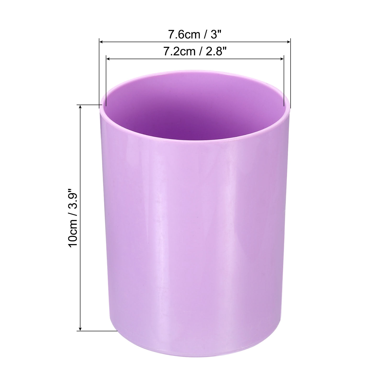 Unique Bargains Pencil Holder 4 Pack Plastic Pen Makeup Brush Holder for Home Office