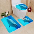 thumbnail image 1 of ABPHQTO Bebé ballena beluga nadando en acuario Juego de alfombras de baño de 3 piezas Alfombra de baño Alfombra de contorno y tapa de inodoro ABPHQTO Cont-CHAPPLE-13657, 1 of 2