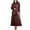 Brown, variant on 2 Piece Lounge Sets Two Piece Pants Set for Women Dressy Women's Solid Color Casual With Pocket And Buttons Long Sleeve Blouse Wide-Leg Skirts Suit Two-piece Set