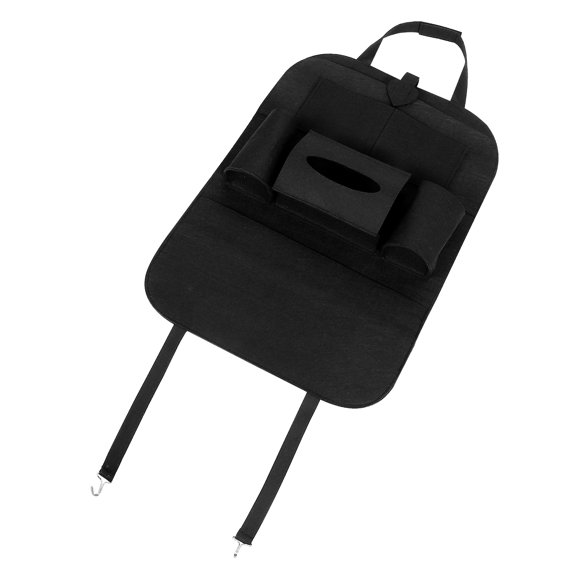 KAKOWELY Sac de Rangement Multifonctionnel pour Dossier en Feutre Noir Lot de 1