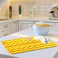 thumbnail image 4 of Iauyy Dish Drying Mat for Kitchen Counter, Super Absorbent & Hanging 16x18 / 18x24 Inch (S/M) Yellow Inverted Triangle, 4 of 8