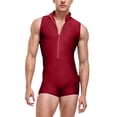 thumbnail image 1 of Men's Shapewear Full Zip Vest for Fitness Training and Dance Performance with Neck Design High-Compression Texture Enhanced Support Seamless Underlayer Durable Construction, 1 of 7