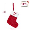 thumbnail image 1 of Calcetines navideños con letras del alfabeto de copos de nieve rojos, decoraciones navideñas para el hogar 2023, regalos de Navidad y Año Nuevo 2024, 1 of 6