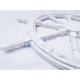 thumbnail image 4 of Nagina International Premium Moon White Hand Crafted Maritime Decor Ship Wheel (12 Inches), 4 of 6