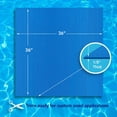 thumbnail image 3 of Stay-Put Swimming Pool Ladder Mat - Non-Slip, Wide Ribbed, Protective Pad, 36 Inches x 36 Inches, 0.125 Inch Thick, Powder Blue, Made in USA, 3 of 8