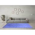thumbnail image 3 of Ahgly Company Indoor Rectangle Oriental Blue Industrial Area Rugs, 2' x 4', 3 of 4