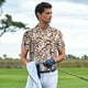 thumbnail image 3 of Fotbe Brown Sloth Camiseta Polo de Golf para Hombre con Estampado – Camisa Deportiva Transpirable con Cuello Abotonado-Medium, 3 of 6