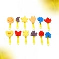 thumbnail image 3 of SHISUYAN 12Pcs/Set DIY Use Sponge Brush Kindergarten Painting Tools Child Graffiti Art Supplies(Random Pattern), 3 of 8
