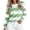 Green, variant on Tqcoqu Striped Crew Neck Long Sleeve Top for Women, Loose Fit Casual Daily Wear Pullover T-Shirt