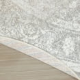 thumbnail image 6 of Nourison Astra Machine Washable 7'10" x Round Light Grey Vintage Indoor Rug, 6 of 9