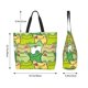 thumbnail image 5 of Fotbe Cartoon Frog Bolsa Tote Estética de Lona con Estampado para Mujer - Bolsa Reutilizable de Hombro Casual para Vacaciones, Compras, Trabajo y Gimnasio, 5 of 8