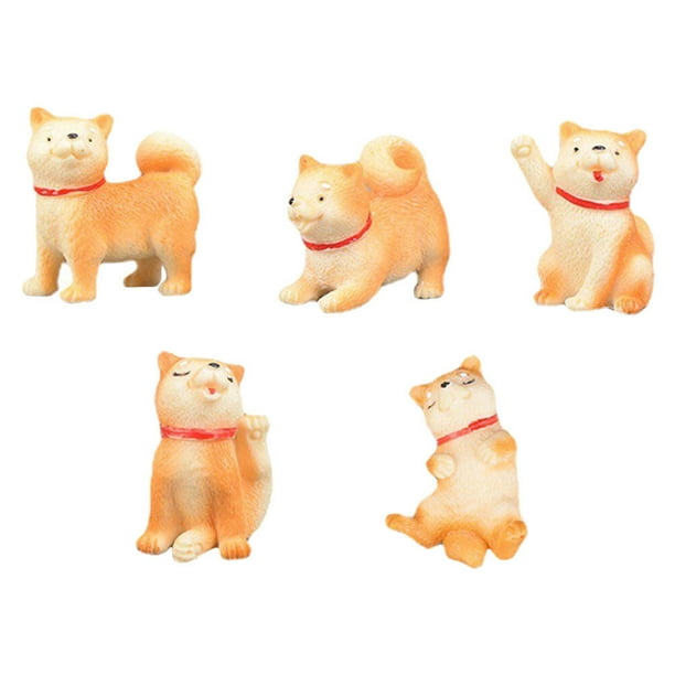 FELTECHELECTR 5 mini figuras de perro para decorar tu escritorio.