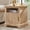 Natural, variant on Fluted Nightstand with Charging Station, 22" Large Modern Side Table, Wood End Table w/Open Shelf & Spacious Tabletop, Bedside Table with Storage Space for Bedroom, Living Room (Natural)