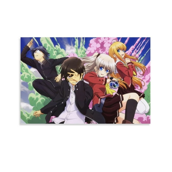 Charlotte Anime Poster (32) Artworks Picture Print Poster Wall Art Painting Canvas Gift Decor Home Posters Decorative 16x24inch(40x60cm)