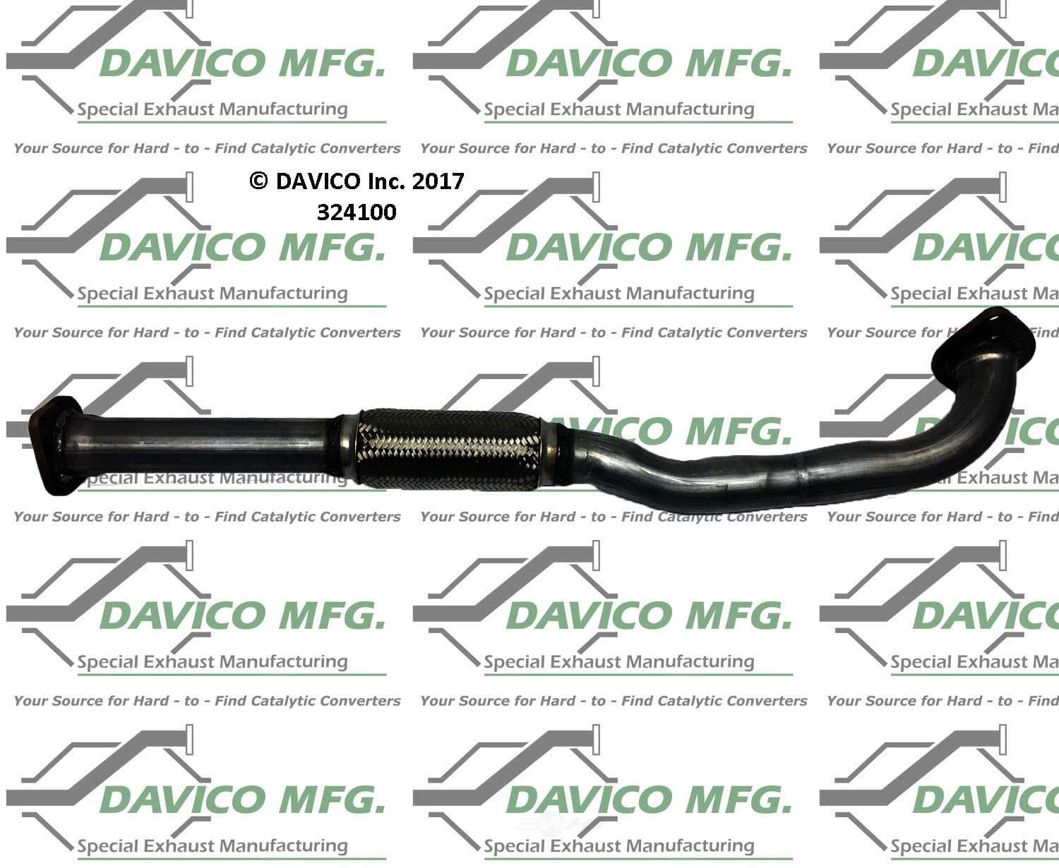 Davico Mfg 324100 Exact-Fit Exhaust Pipe