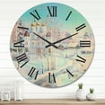 thumbnail image 2 of Designart 'Temple Over Country Road In Winter Landscape' Traditional Wood Wall Clock, 2 of 5