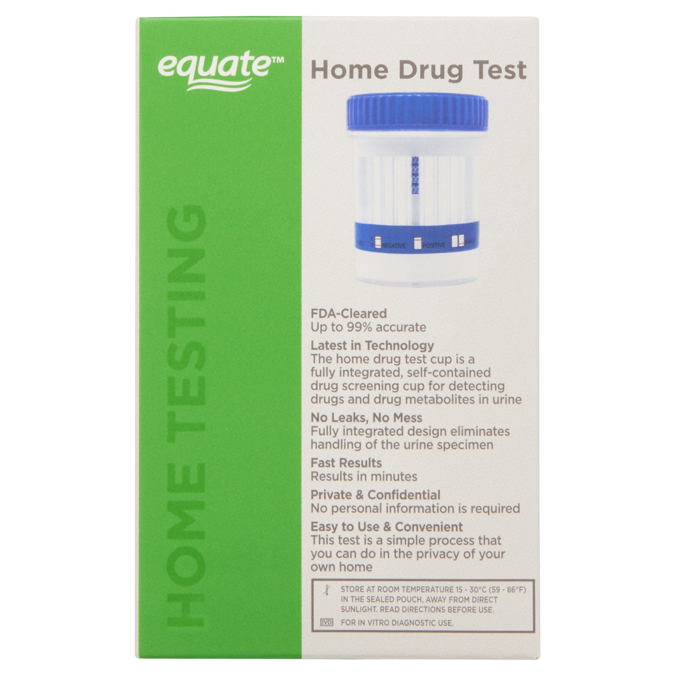 Equate 1 Panel Home Drug Test, Marijuana 