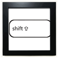 thumbnail image 1 of Keyboard Symbol Shift Art Deco Fashion Black Square Frame Picture Wall Tabletop, 1 of 3
