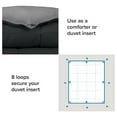 thumbnail image 3 of Full Comforter - Reversible Colors - Goose Down Alternative - Ultra-Soft - Premium 1800 Series - All Season Warmth - Bedding Comforter (Full, Black/Grey), 3 of 8