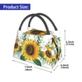 thumbnail image 2 of Lafuoo Sunflowers (2) Pattern Portable Aluminum Film Insulated Refrigerated Lunch Bag, Zippered Cooler Bag/Hot Bag for Food and Beverag-One Size, 2 of 7