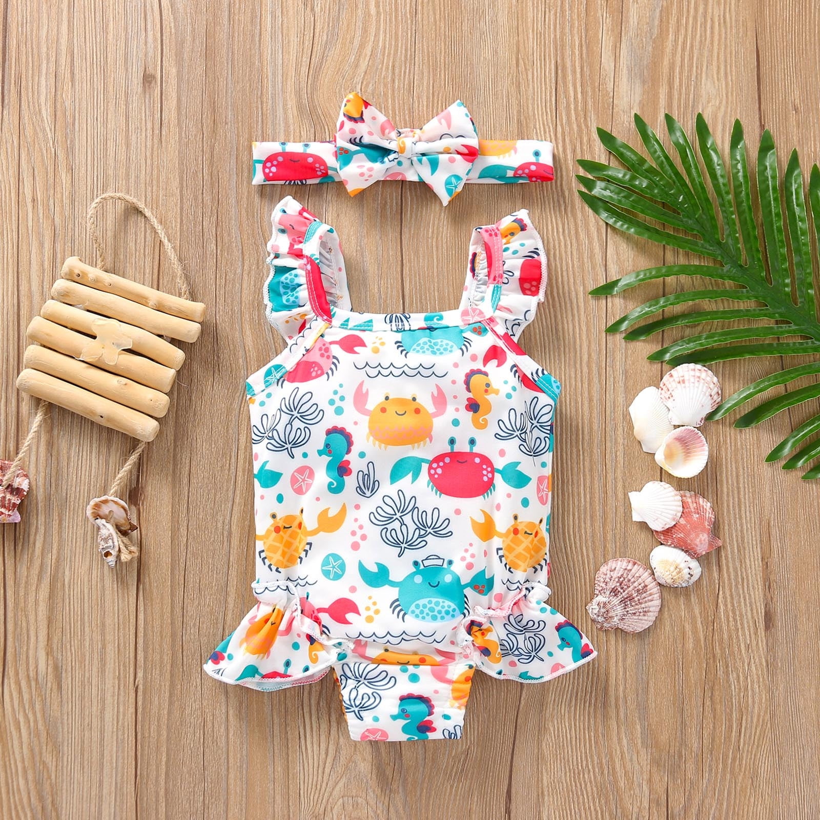 Leutsin Baby Girl Bathing Suit Baby Girl Bathing Suit Toddler Kids